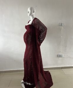 Grace Two-piece Preggo Set in Wine